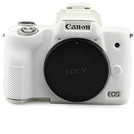 kinokoo CANON EOS Kiss M/EOS Kiss M2/EOS M50/EOS M50 Mark 2 デジタルカメラ専用 シリコンカバー カメラケース カメラカバー シンプル （WT)
