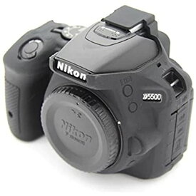 kinokoo NIKON デジタル一眼レフカメラ D5500 D5600専用 シリコンカバー カメラケース カメラカバー (ブラック)