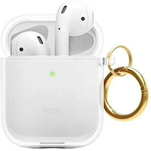 yelagoz AirPods Ή P[X NA Jri t ϏՌ Vv TPU  Jo[ Ռ z X \tg P[XJo[ h~ h~ ی ANZT[ [ Apple AirPods1 / ...