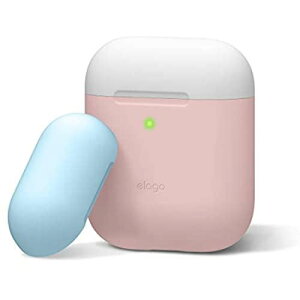 yelagoz AirPods Ή P[X VR  Jo[ oCJ[ c[g fUC ϏՌ h~ ی ANZT[ [ Apple AirPods1 / AirPods2 Wireless Charging Case ... sN
