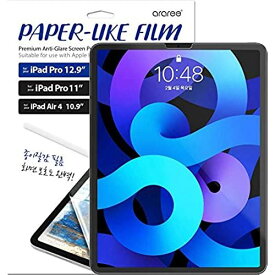 【araree】 iPad Pro 11 対応 フィルム 紙のような書き心地 イラスト 書きやすい 保護フィルム 指紋防止 さらさら アンチグレア 液晶保護フィルム 防指紋 保護 シート [ Apple iPadPro11 2020 ... iPad Pro 11 2020 クリア