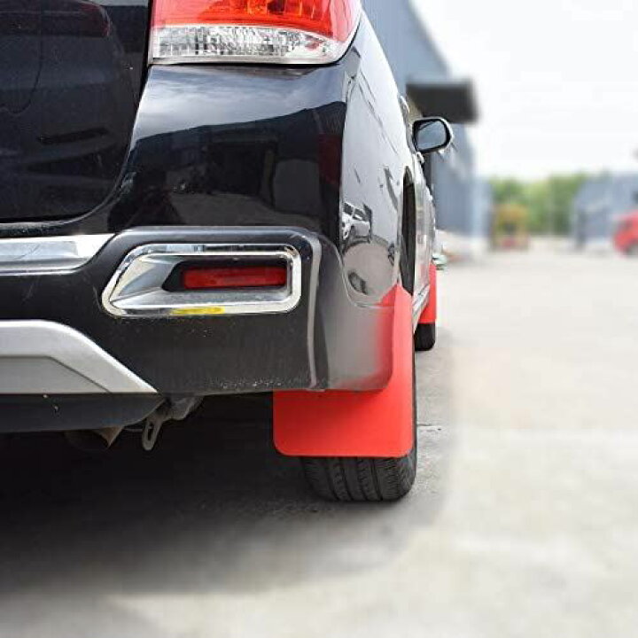 楽天市場 Xukey マッドフラップ車用マッドガード 汎用マッドフラップ 泥除け 穴あけ必要 マッドガード 軽トラ 軽 自動車 乗用車 小型車 2pcs Sports レッド T M Bストア