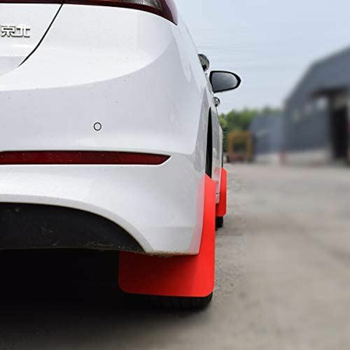 楽天市場 Xukey マッドフラップ車用マッドガード 汎用マッドフラップ 泥除け 穴あけ必要 マッドガード 軽トラ 軽 自動車 乗用車 小型車 2pcs Sports レッド T M Bストア