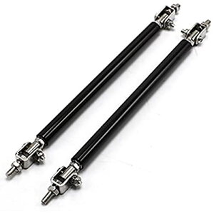 コネクションロッド 汎用 150mm 2本セット リップスポイラー カナード ディフューザー等の吊り金具 (ブラック)