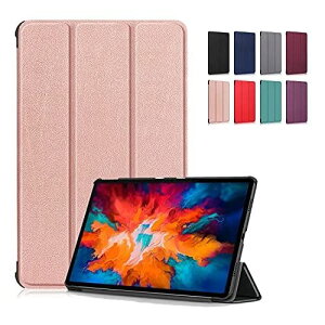 Feit NEC LAVIE T11 T1195/BAS PC-T1195BAS 11.5インチ ケースカバー 薄型 スタンド機能付き 三つ折 マグネット軽量 耐衝撃 PUレザー タブレットケース NEC LAVIE T11 T1195/BAS PC-T1195BAS 11.5インチ 対応 ローズゴ