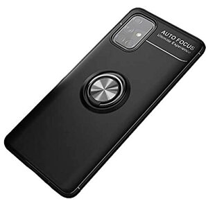 Galaxy A51 5G ソフトケース/カバー TPU製 シンプル スリム スタンド付き 片手持ち リング付き ギャラクシー A51 5G 衝撃吸収 落下防止スリムケース アンドロイド一体型スマホリング付き スマフォ