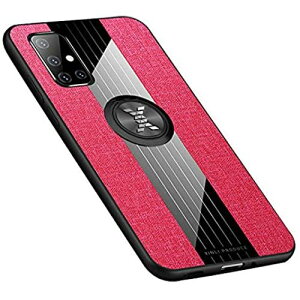 Galaxy A51 5G ケース/カバー 耐衝撃 TPU 分離型リング付き シンプル ソフトケース サムスン ギャラクシーA51 5G ソフトケース/カバー おしゃれ スマートフォン/スマフォ/スマホケース/カバー(レッ