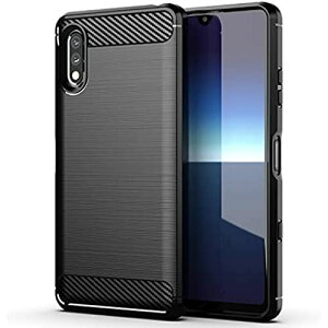 Sony Xperia Ace II SO-41B �P�[�X�yMARR�z �X�}�z�P�[�X �Y�f�@�ۃJ�o�[ TPU �V���R�� �P�[�X �ی�o���p�[ �e�͐��t�� Xperia Ace 2 SO-41B �p �ϏՌ� (�u���b�N)