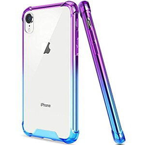 iPhoneXR P[X iPhone XR P[X NAP[X NA Of[V X}zP[X op[ ϏՌJo[ ^ Qi[dΉ C菝h~ y PC + TPU Of[VP[X yOKBz (iPhone XR, Blue Pur