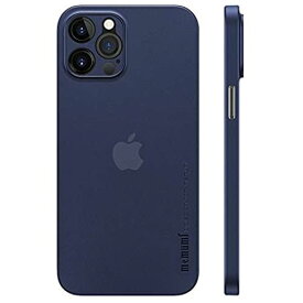 iPhone 12 Pro対応ケース 0.3mm超薄型 memumiR 全面保護カバー 指紋防止 傷付き防止 6.1インチ 人気ケース・カバー (Trans-Blue) For iPhone 12 Pro( 3カメラ-6.1" )