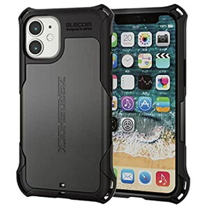 �G���R�� iPhone 12 mini �P�[�X Qi�[�d�Ή� �n�C�u���b�h ZEROSHOCK �ϏՌ� �X�^���_�[�h �K�����^���b�N PM-A20AZEROGM