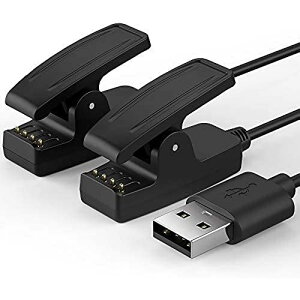 TUSITA �Ή��y2�{�Z�b�g�zGarmin �K�[�~�� �[�d�P�[�u�� ForeAthlete 230J 235J 630J 35J 645 Music /Approach G10 S20J /Vivomove HR /Forerunner 35 35J 230 235 630 645 Music 735XT �[�d�� - USB �P�[�u�� 100cm - �X�}�[�g�E�H�b�`��