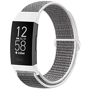 JMIO�R���p�`�u�� Fitbit Charge 4 / Fitbit Charge 3 / Charge 3 SE�o���h�ƌ݊����̂���i�C�������[�v�o���h�A�����ƒj���̂��߂̃\�t�g�Œ����\�� �����p�o���h (�C�L�F)