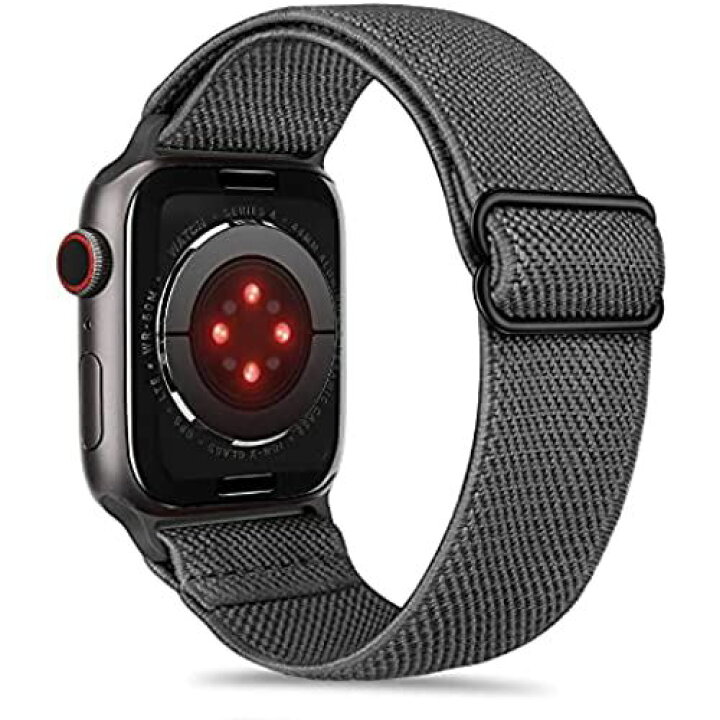 Tasikar弾性スポーツソロループ コンパチブル AppleWatchバンド40mm38mm、ナイロン編組スポーツループ、交換用ベルトApple Watchseシリーズ6/5/4/3/2/1用 (濃い灰色) ダークグレー : T.M.Bストア Tasikar弾性スポーツソロループ コンパチブル AppleWatchバンド40mm38mm、ナイロン編組スポーツループ、交換用ベルトApple Watchseシリーズ6/5/4/3/2/1用 (濃い灰色) ダークグレー : T.M.Bストア