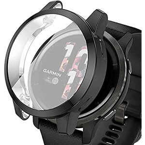 Miimall �Ή�Garmin(�K�[�~��) Venu 2s/vivoactive 4s 40mm��p�P�[�X �K�[�~�� Venu 2s �J�o�[ �\�t�g TPU�ގ� �҂�����Ή� �C�菝�h�~ �y�� �h�Ռ� Garmin Venu 2s �ی�P�[�X �o���p�[�i�u���b�N�j