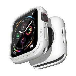 Elkson Quattro �ƌ݊���������܂� Apple Watch Series 6 SE 5 4 44mm�Ή� �n�J���n�K�[�P�[�X TPU �_�� �ϏՌ��� �S�ʕ� �� �� Storm White Apple Watch 6 / SE / 5 / 4 - 44mm