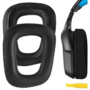 Geekria QuickFit �C���[�p�b�h �݊��� �p�b�h Logitech G35, G930, G430, F450 �w�b�h�z���ɑΉ� �C���p�b�h/�C���[�N�b�V����/�C���[�J�b�v (�v���e�C�����U�[/�u���b�N)