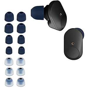 kwmobile 14x �Ή�: Sony WF-1000XM3 �����p �C���[�s�[�X - 4�̃T�C�Y �Z�b�g - �V���R�� �p�b�h �قȂ�T�C�Y���� ���F / ����