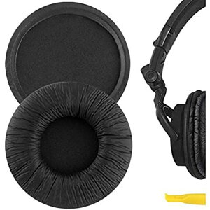 Geekria �C���[�p�b�h QuickFit �݊��� �p�b�h SONY MDR-V55 V500DJ �w�b�h�z���ɑΉ� �p�b�h �C���[/�C���[�J�b�v (�v���e�C�����U�[/�u���b�N) Wrinkle PU