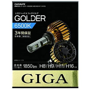 J[Cg ԗp wbhCg tHOCg LED GIGA S[_[ H8/H9/H11/H16  6500K 1850lm { ԌΉ BW523
