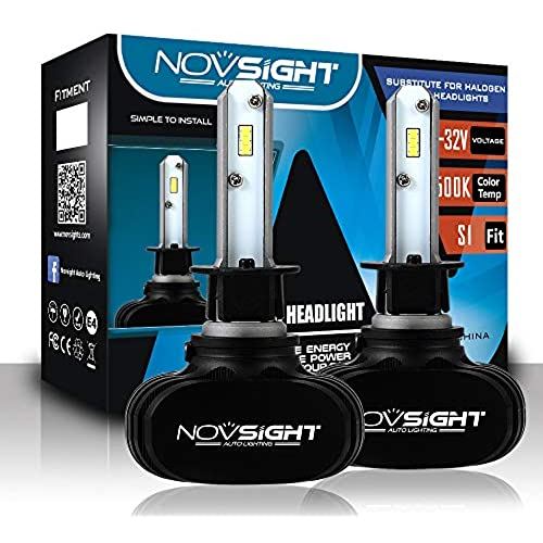 蔵 Novsight - A500-S1 シリーズ 超高輝度50W 25Wx2 車用ledヘッドライト 6500K フォグランプ 4000LMx2 8000LM H1 ご予約品