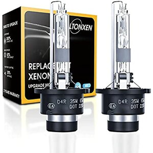 LTONXEN D4R HID �o���u ���ǔ� �u�ԋN�� HID�o���u �Ԍ��Ή� ���P�x 6500K �z���C�g �������� 12V 35W �ԗp �w�b�h���C�g (2����) D4R 6500K