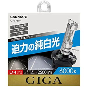 J[Cg HID  GIGA p[tFNgXJC D4R D4S po[i[ 6000K 2500lm ԌΉ GHB960N D4R/S (6000K)