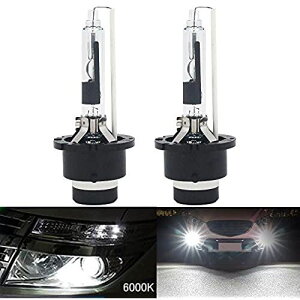 HSUN D2R HID �o���u 12V-24V 35W 6000K �z���C�g�A�ԗp�w�b�h���C�g���������p�o�[�i�[�A�Ԍ��Ή� �A6000K �z���C�g�A�A2�Z�b�g