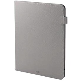 【GRAMAS】iPad Pro 12.9 ケース (第4世代) 2020 グレー Apple Pencil(第2世代)のペアリングと充電に対応 スタンド オートスリープ機能 ペンホルダー カードポケット iPad Pro 12.9インチ 手帳型PUレザーケース Gray