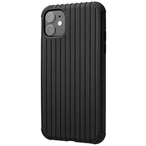GRAMAS COLORS iPhone 11Pro Max / 11Pro / 11 / XR TPU w"Rib Light" TPU Shell Case ϏՌ CX[d QI[d Jی (iPhone11/XR, Black)
