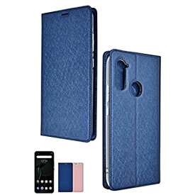 シズカウィル(shizukawill) ZTE Libero 5G Y!mobile A003ZT ケース カバー スリム 手帳ケース Deep Blue ディープブルー色