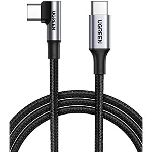 UGREEN L USB CP[uyPD 100W/5A}[d 2MziC҂ usb-c ^Cvc P[u MacBook Pro, Huawei Matebook, iPad Pro 2020, Chromebook, Pixel 4 XL, Note 10 + S20 S10, Ȃ ^Cvc@Ή