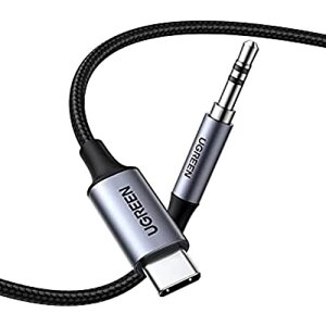 UGREEN USB-C to 3.5MM ϊ I[fBIP[u AUX P[u I[fBIϊ Đ iPad Pro 2021 Air 4///S21/Ultra S20 /Note20/Tab S7/Pixel 5 /4/MacBook Pro 14inch 2021iM1 Proj/16inch 2021iM1 Maxj ɑΉ iC҂