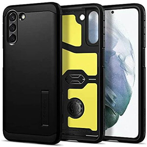 Spigen Galaxy S21 �P�[�X [ SC-51B | SCG09 ] �ϏՌ� �X�^���h�@�\ �ČRMIL�K�i�擾 �O�w�\�� �J�����ی� ���h�~ �Ռ� �z�� Qi�[�d ���C�����X�[�d �^�t�E�A�[�}�[ ACS02425 (�u���b�N)