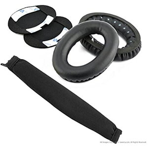 Geekria C[pbh+ wbhoh Bose QC2 QC15 Ήp C[NbV (ubN) Zbg Black QC Earpad + Headband