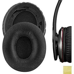 Geekria QuickFit �C���[�p�b�h �݊��� �p�b�h B SoloHD (810-00012-00) On-Ear �w�b�h�z���ɑΉ� �C���p�b�h/�C���[�N�b�V����/�C���[�J�b�v (�v���e�C�����U�[/�u���b�N) Black for Solo HD