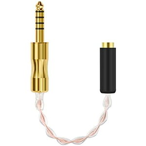 Geekria Apollo �o�����X�ڑ��P�[�u�� 4.4mm�܋� �o�����X �i�I�X�j �� 3.5mm�l�� �o�����X�i���X�j�ڑ��P�[�u�� �����v���b�O �ϊ��P�[�u�� 4�c 13cm (4N OCC�P�������ƒP������ ����)
