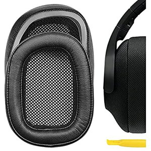 Geekria QuickFit �C���[�p�b�h �݊��� �p�b�h Logitech G433, G233, G PRO �w�b�h�z���ɑΉ� �C���p�b�h/�C���[�N�b�V����/�C���[�J�b�v (�v���e�C�����U�[/�u���b�N)