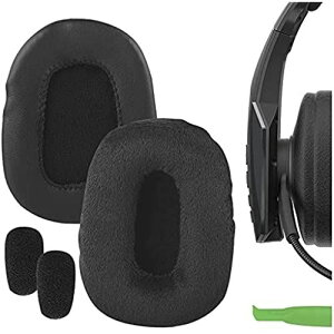 Geekria �C���[�p�b�h + �}�C�N�E�C���h�X�N���[���t�H�[�� �݊��� �p�b�h BlueParrott B450-XT, B450XT �w�b�h�z���ɑΉ� �p�b�h �C���[/�C���[�J�b�v (�x���A/�u���b�N)