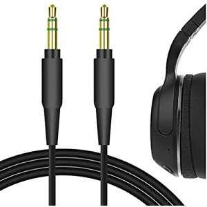 Geekria �P�[�u�� QuickFit Audio �݊��� �I�[�f�B�I�R�[�h Skullcandys Hesh, Hesh 2, Hesh 3, Crusher, Crusher 3, Grind, Crusher Evo �w�b�h�z���P�[�u���A3.5mm AUX �ɓK������ 170 cm �u���b�N