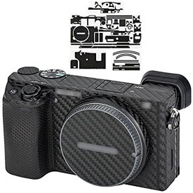 カーボンファイバーフィルム Sony ソニー A6400 A6300 カメラ + 16-50mm レンズ 適用 カメラ保護 レンズ保護 ホルード感を高める カメラボデーを飾る