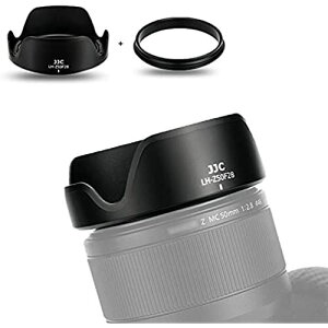 JJC t Yt[h + A_v^ Lbg Nikon Nikkor Z MC 50mm F2.8 Macro Y p Nikon Z fc Z5 Z6 Z7 Z6II Z7II Z50J ɑΉ U46mmیtB^[  YLbv CXg[\