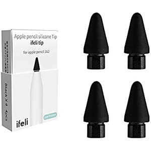 IFELI Low-Friction(ᖀC^Cv)̃I[CEVR[`bvApple pencilp(41Zbg) | iPadyVpVR[y (ubN)