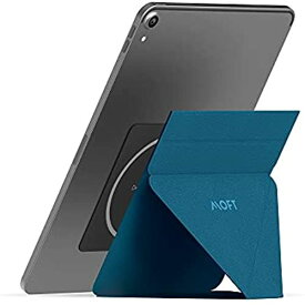 MOFT magsafe対応のタブレットスタンド Snap-On Magsafe マグセーフ iPad iPadair iPadpro アイパッド 軽量 薄型 縦置き 横置き マルチアングル機能 (Blue)