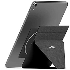 MOFT X iPadスタンド タブレットスタンド [アップグレード版/マグネット式] 9.7インチ/10.2インチ/10.5インチ/12.9インチに対応 極薄 超軽量 折りたたみ 角度調整可能 収納便利 持ち運び便利 (ブラック)