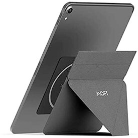 MOFT X iPadスタンド タブレットスタンド [アップグレード版/マグネット式] 9.7インチ/10.2インチ/10.5インチ/12.9インチに対応 極薄 超軽量 折りたたみ 角度調整可能 収納便利 持ち運び便利 (グレー)