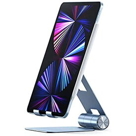 Satechi R1 アルミニウム マルチアングル タブレットスタンド (iPad, iPhone, Samsung S10 など4-13インチのデバイス対応) (ブルー)