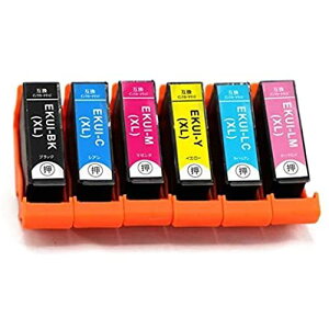 �G�v�\���p(EPSON) KUI-6CL-L 6�{�Z�b�g(KUI-BK-L×1 KUI-C-L×1 KUI-M-L×1 KUI-Y-L×1 KUI-LC-L×1 KUI-LM-L×1) ���ʃ^�C�v ...