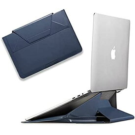 MOFT ノートパソコンスタンド PCスタンド 二段階調整可能 超軽量 超極薄 Macbook Pro/Air/タブレット/その他ノートPC 最大15.6インチまで対応 (PCケース（12〜13インチ）, ネイビー)