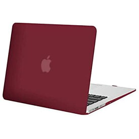 MOSISO 13 インチ 対応MacBook Air A1369 / A1466（2010-2017) 専用 プラスチック ハードケース 薄型 耐衝撃 保護 シェルカバー(ワインレッド)